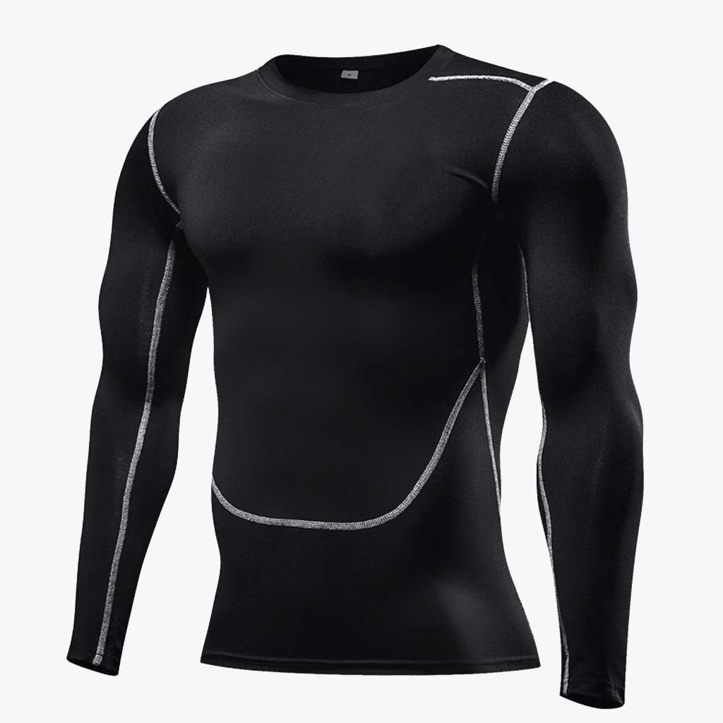 Áo giữ nhiệt nam - Áo thun tập GYM thể thao dài tay nam co dãn 4 chiều