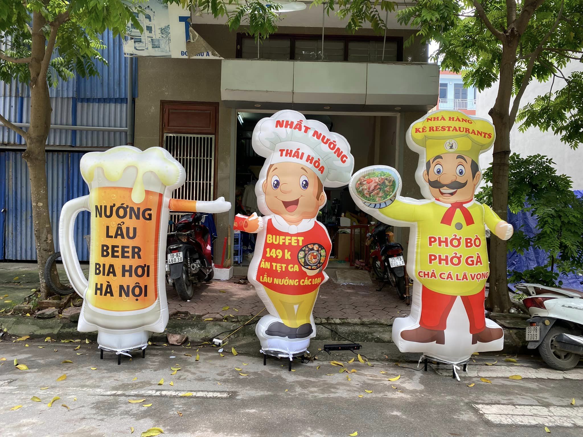 rối hơi quảng cáo
