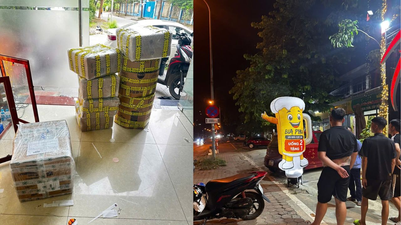 Kiểm tra rối hơi quảng cáo trước khi giao hàng
