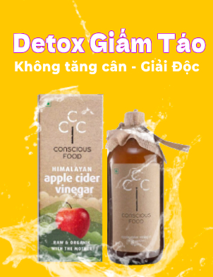 Ăn tết không tăng cân, thải độc cơ thể với nước detox giấm táo