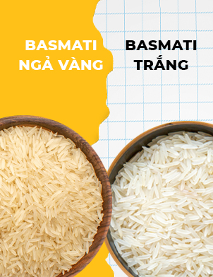 Gạo basmati ngả vàng và gạo basmati trắng - Nên chọn loại nào?