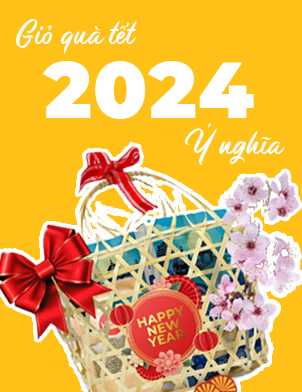 Giỏ quà tết 2024 - Quà tặng nhập khẩu vui khỏe đón xuân