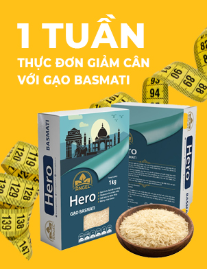 Gợi ý thực đơn giảm cân với gạo basmati khoa học trong 1 tuần