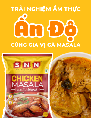 Trải nghiệm ẩm thực Ấn Độ ngay tại nhà cùng với bột gia vị Gà Masala