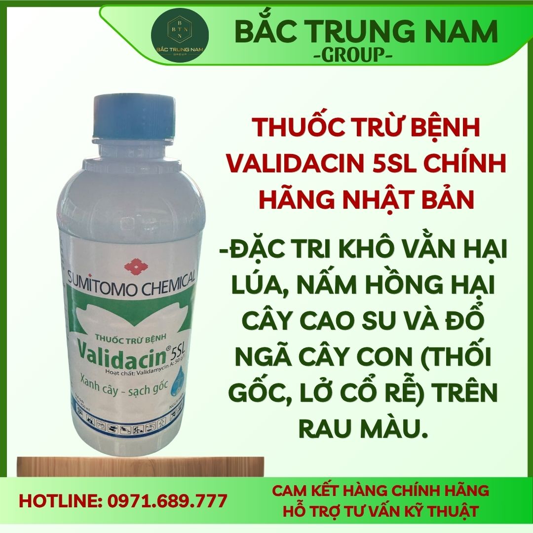 Thuốc trừ bệnh Validacin 5sl chính hãng Nhật Bản (chai450ml)