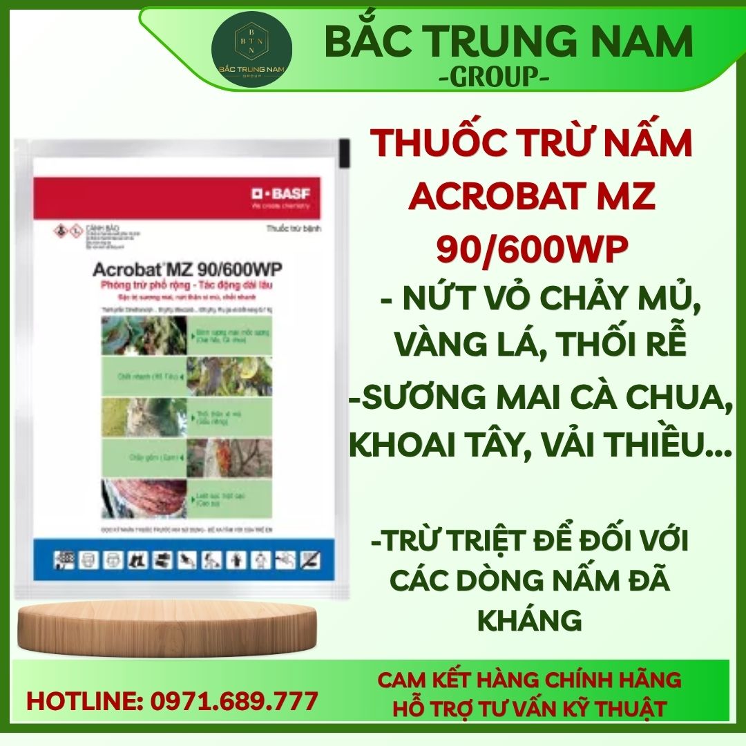 Thuốc Trị Bệnh  Acrobat 100G/ - Thuốc Trừ Nấm Bệnh Hỗn Hợp Cho Cây Trồng