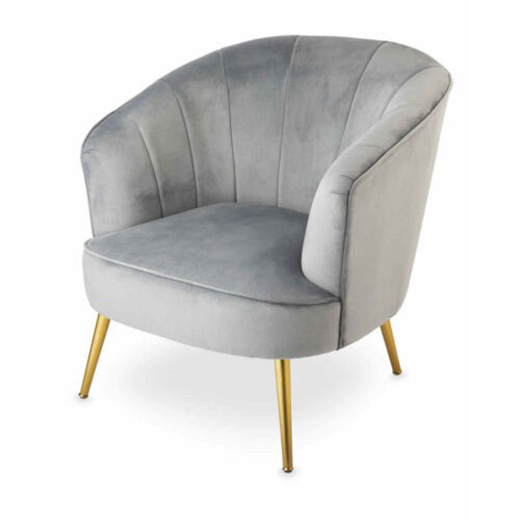Ghế sofa đơn lưng tựa bo tròn phong cách hiện đại