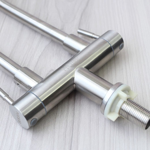 Vòi rửa chén lạnh 2 đầu inox 304 Hobby