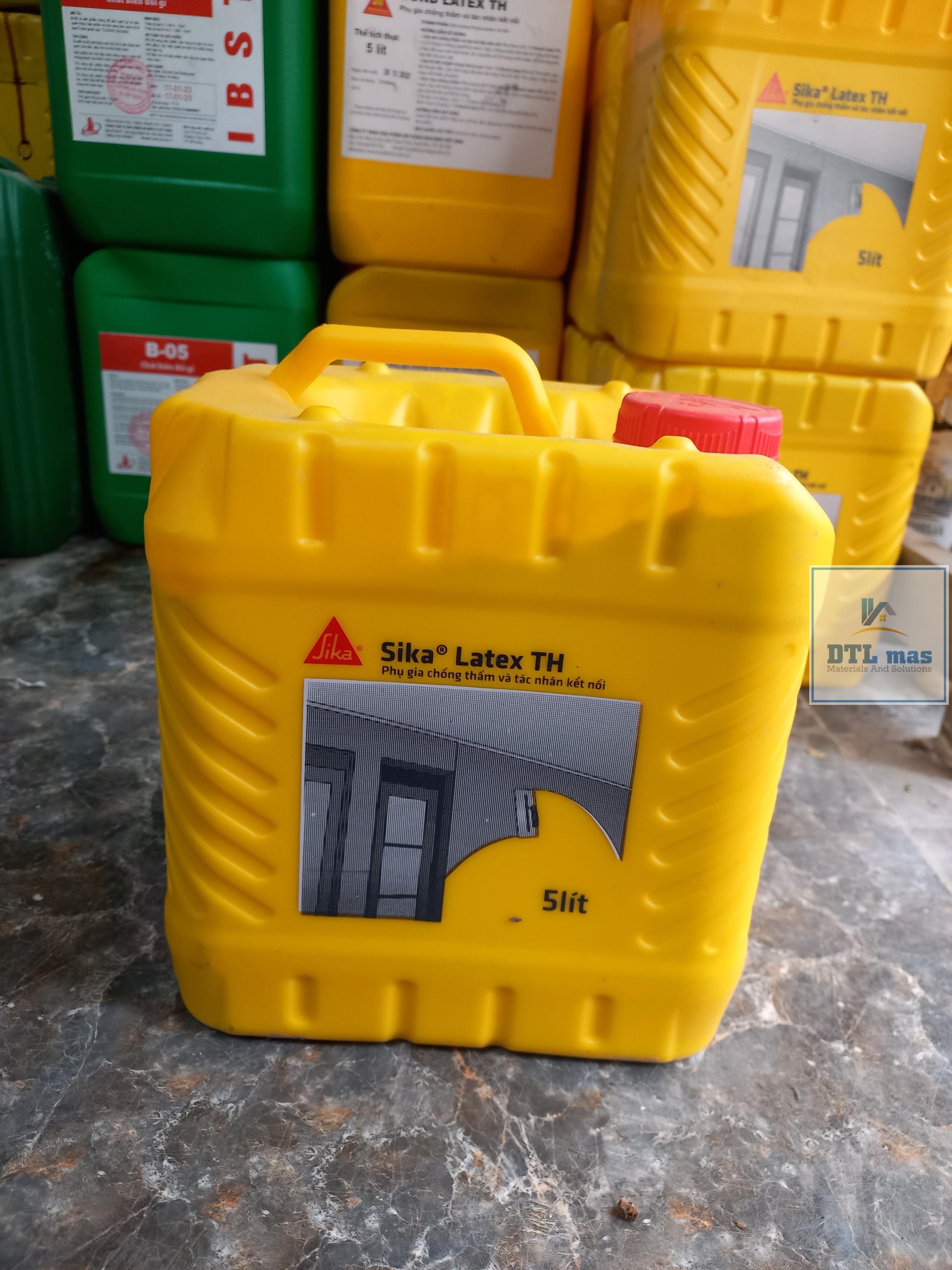 Sika Latex TH Can 5 Lít - Phụ Gia Chống Thấm Và Tác Nhân Kết Nối ...