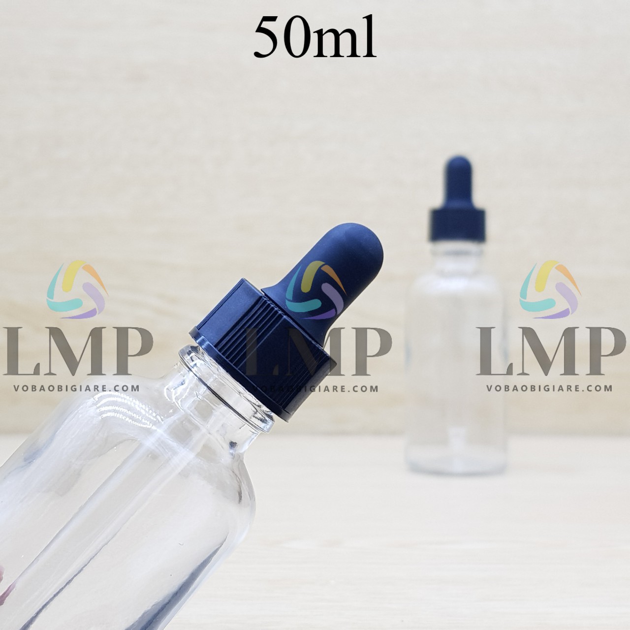 Chai tinh dầu nắp bóp khoen nhựa sọc 50ml