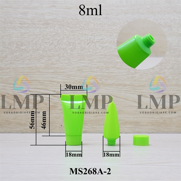 Tuýp nhựa miệng tuýp 5mm nắp vặn 8ml