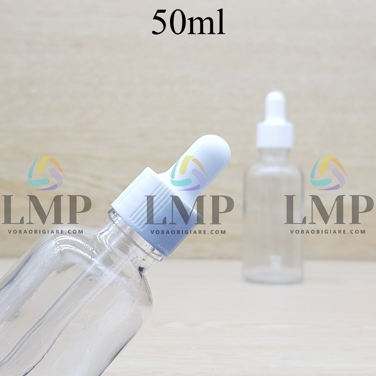 Chai tinh dầu nắp bóp khoen nhựa sọc 50ml