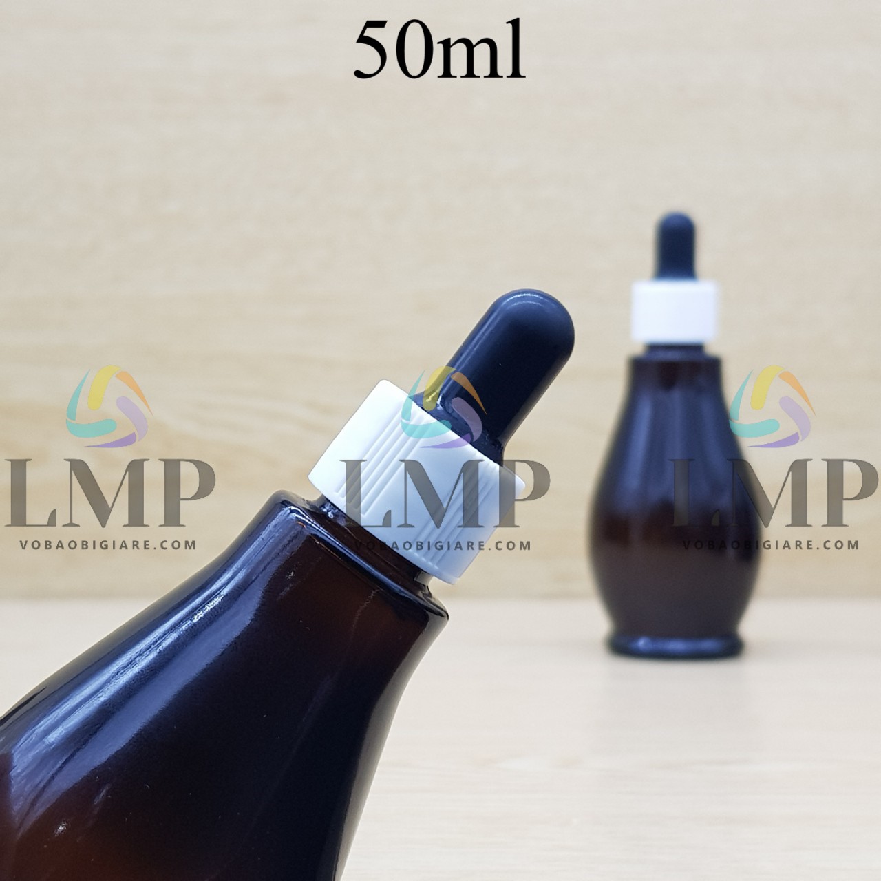 Chai đèn dầu nắp bóp khoen nhựa sọc 50ml