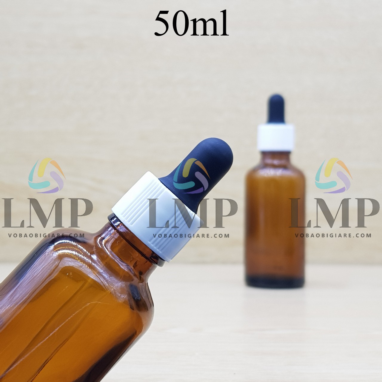 Chai tinh dầu nắp bóp khoen nhựa sọc 50ml