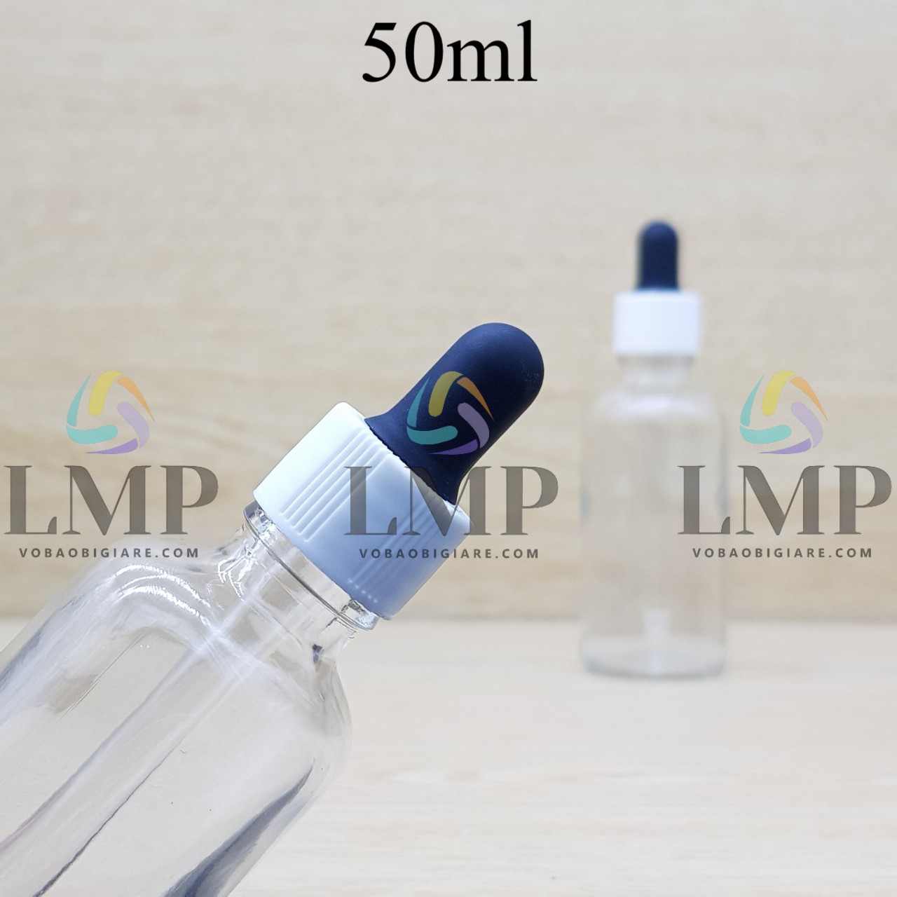 Chai tinh dầu nắp bóp khoen nhựa sọc 50ml