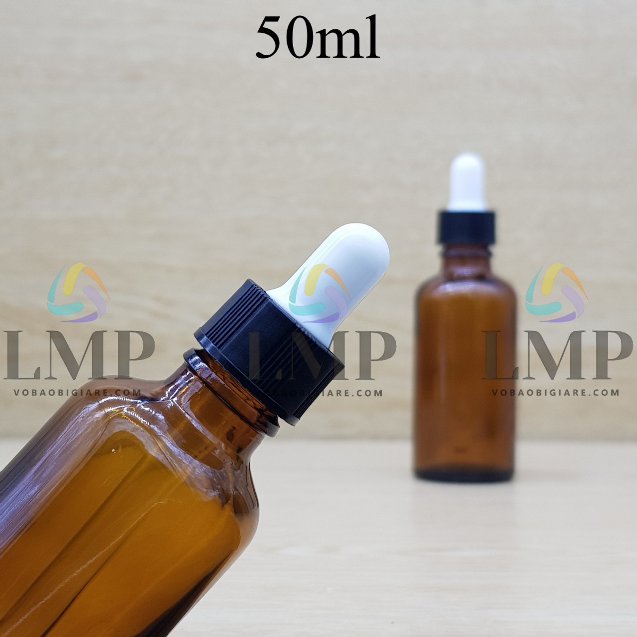 Chai tinh dầu nắp bóp khoen nhựa sọc 50ml