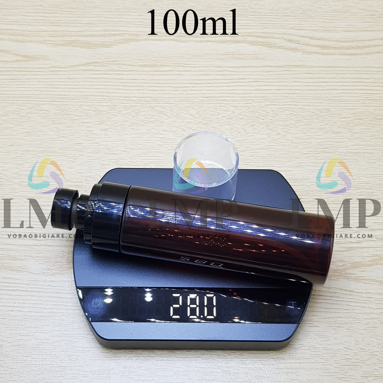 Chai PET vai ngang đầu phun sương trơn 100ml