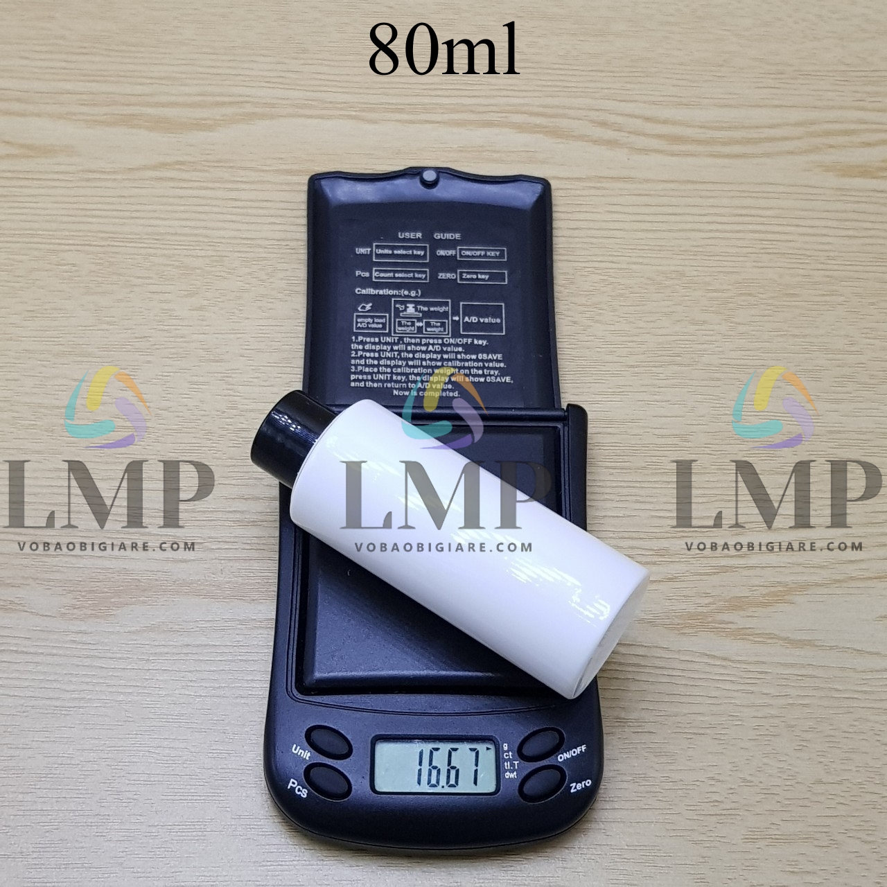 Chai PETG vai ngang nắp vặn trơn