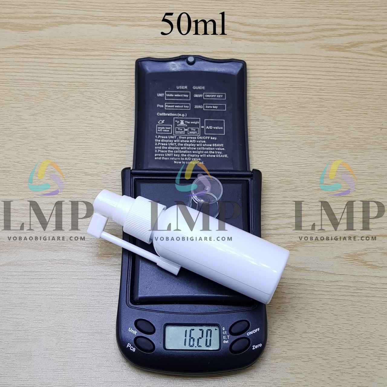 Chai vai tròn đầu xịt mũi 360 độ 50ml