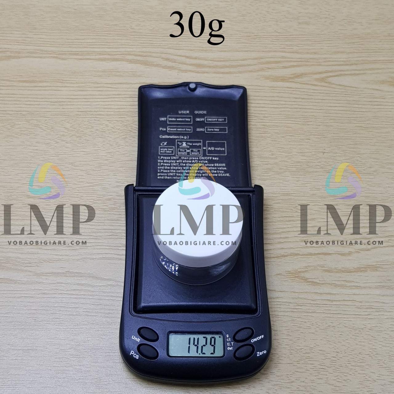 Hũ PET nắp nhựa 30g