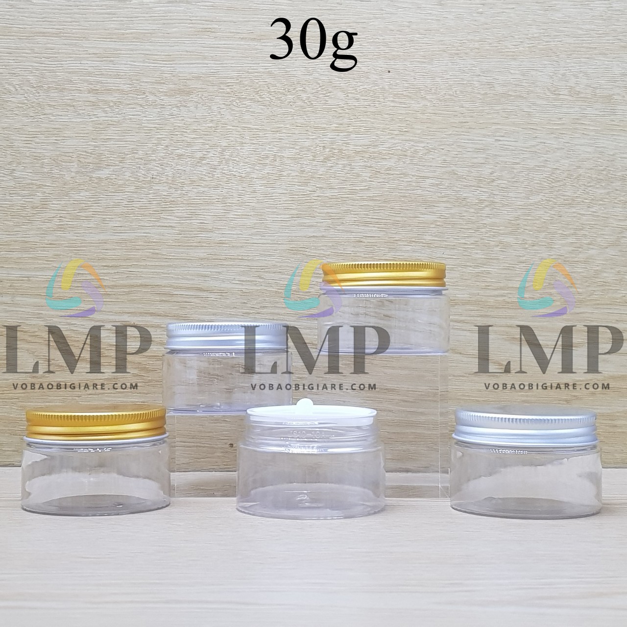 Hũ PET nắp nhôm 30g