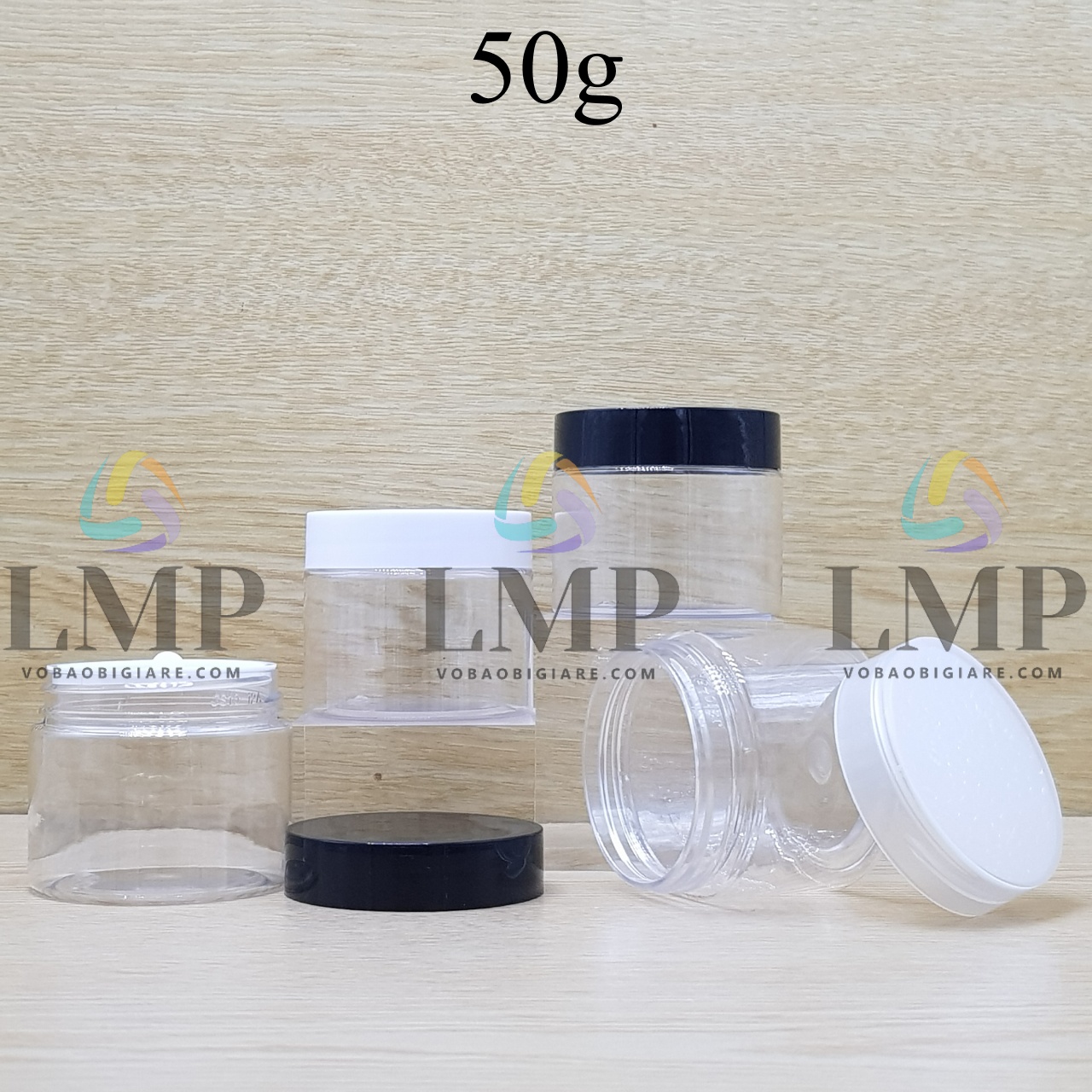 Hũ PET nắp nhựa 50g
