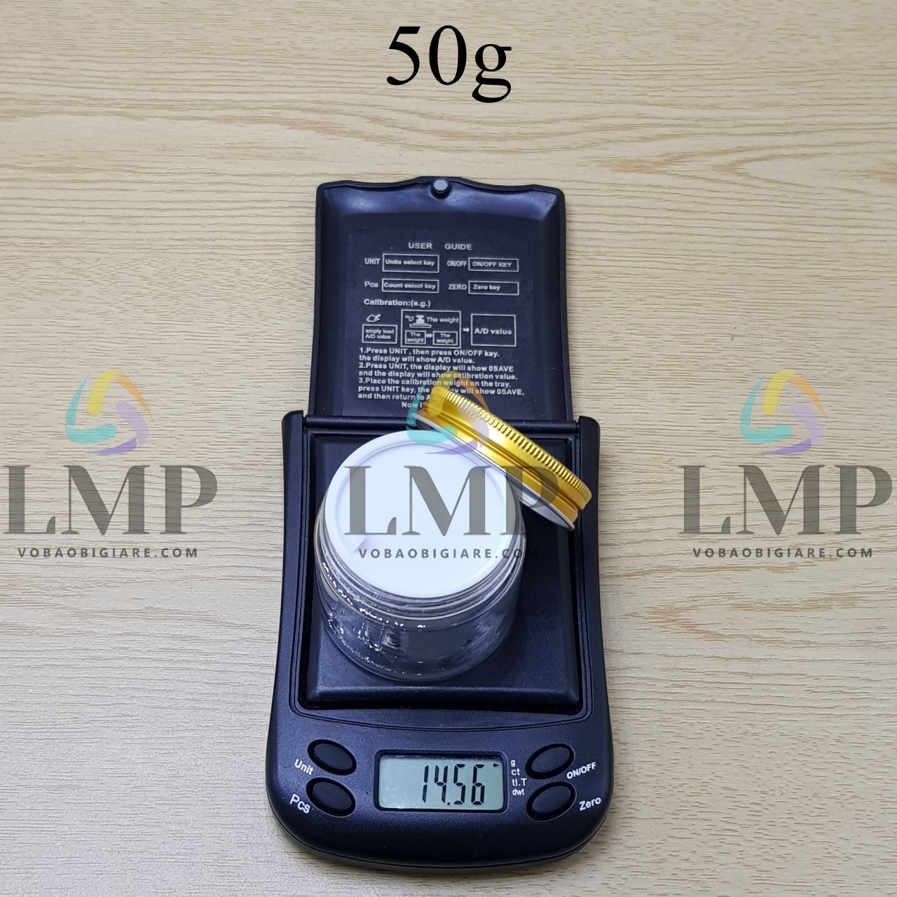 Hũ PET nắp nhôm 50g