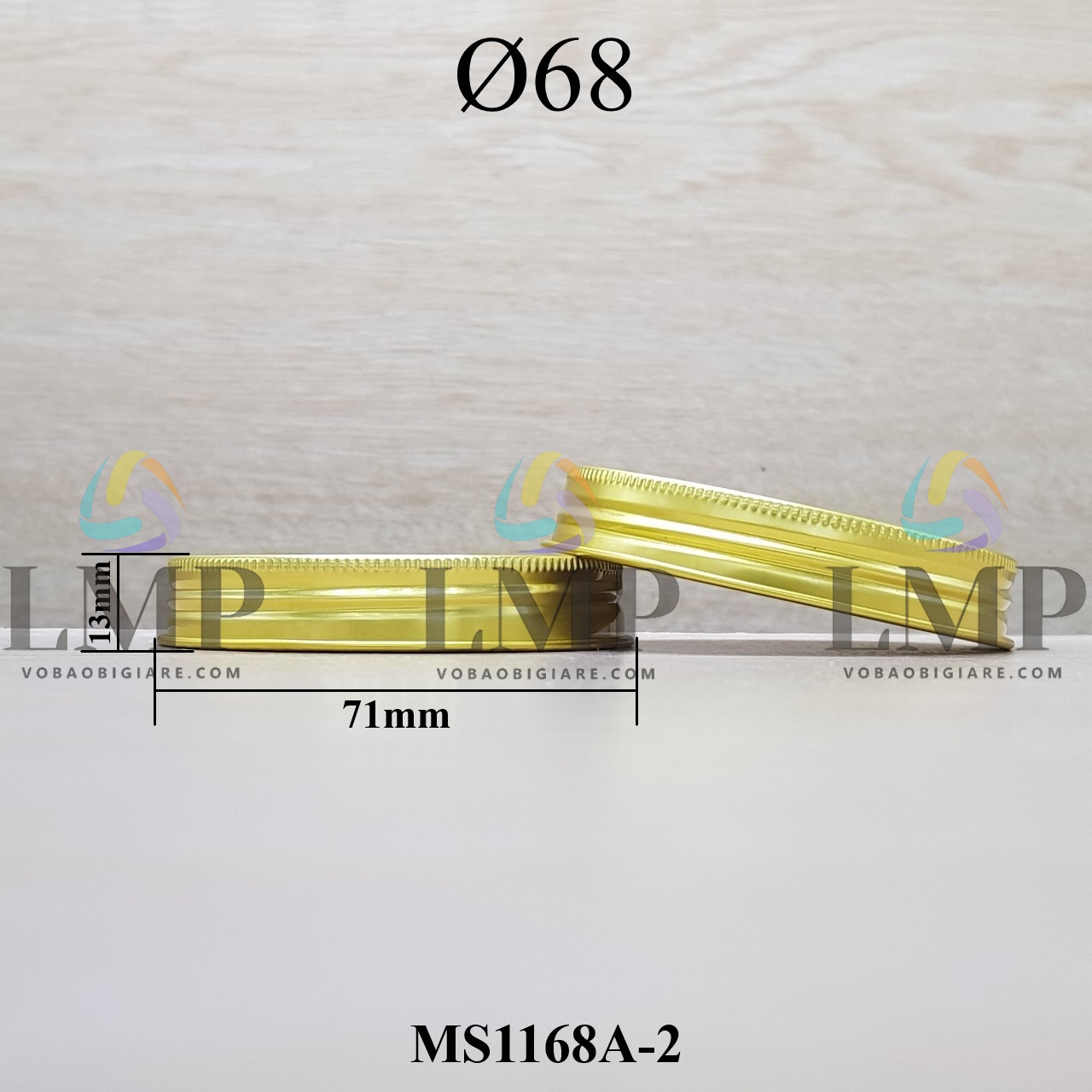 Nắp nhôm cuốn Ø68