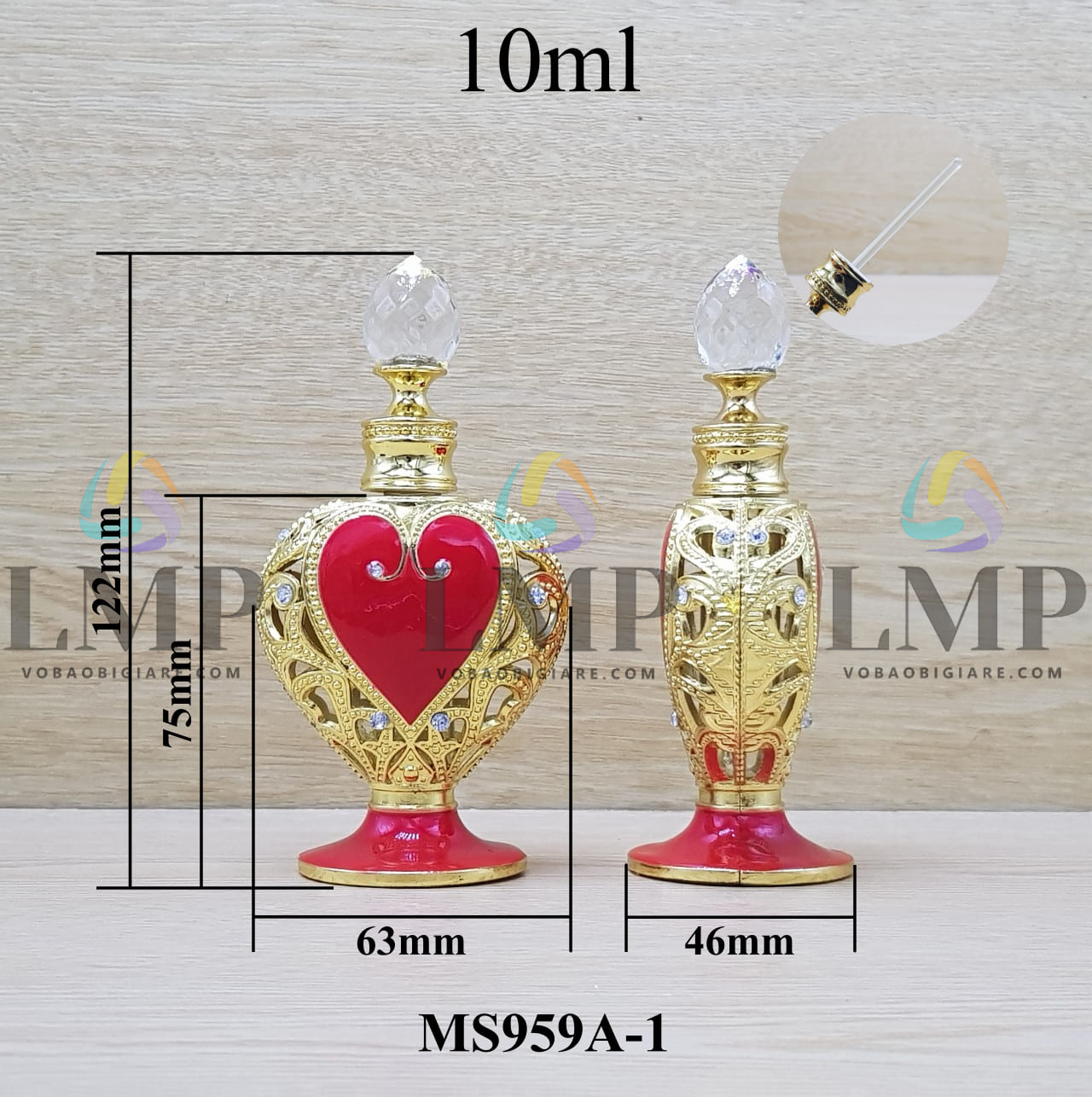 Chai nước hoa Dubai tim 10ml