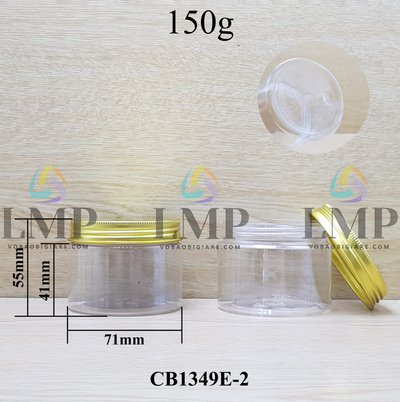 Hũ PET nắp nhôm 150g
