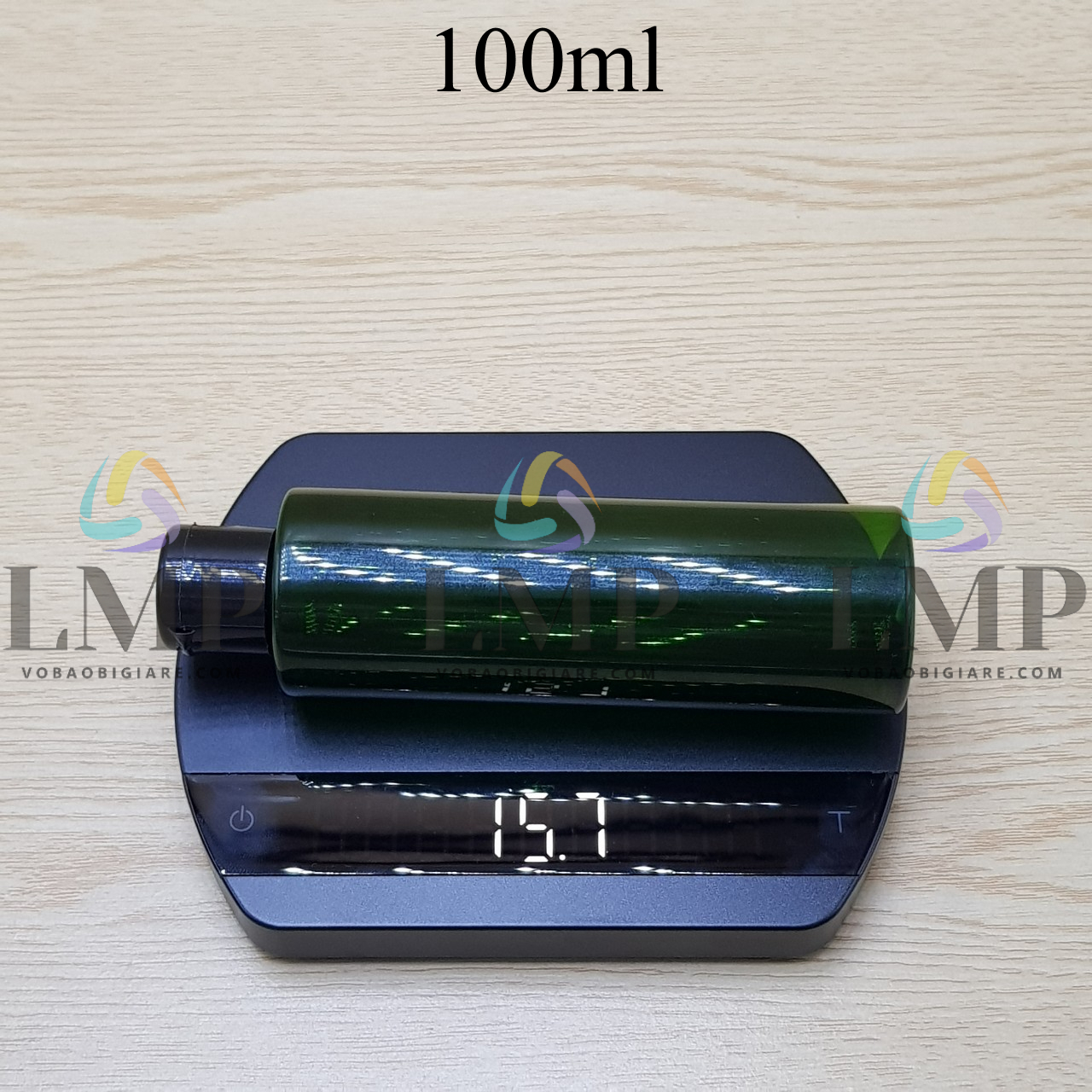 Chai PET vai ngang nắp bật trơn bóng 100ml