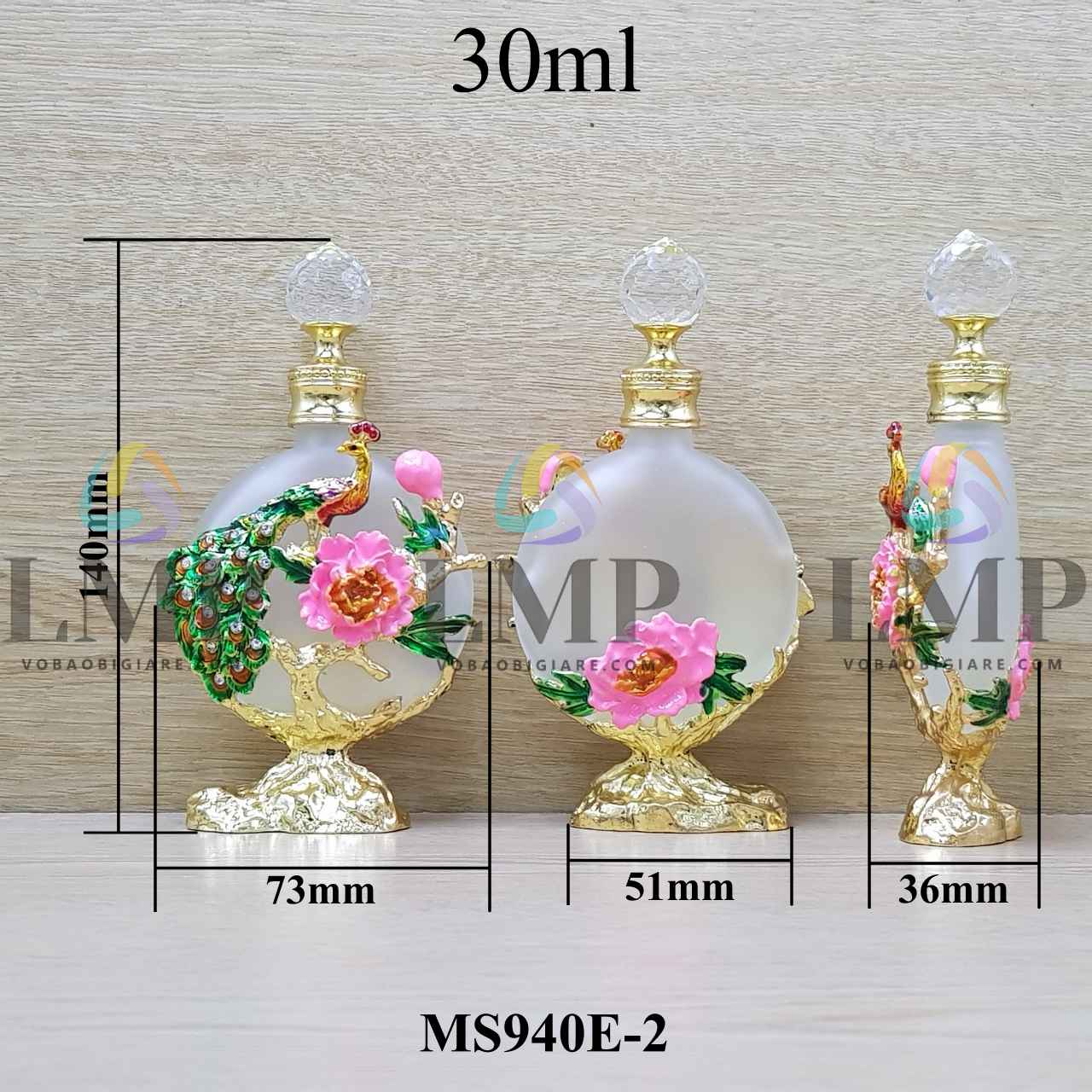 Chai nước hoa Dubai chim công 30ml ( cổ cao )