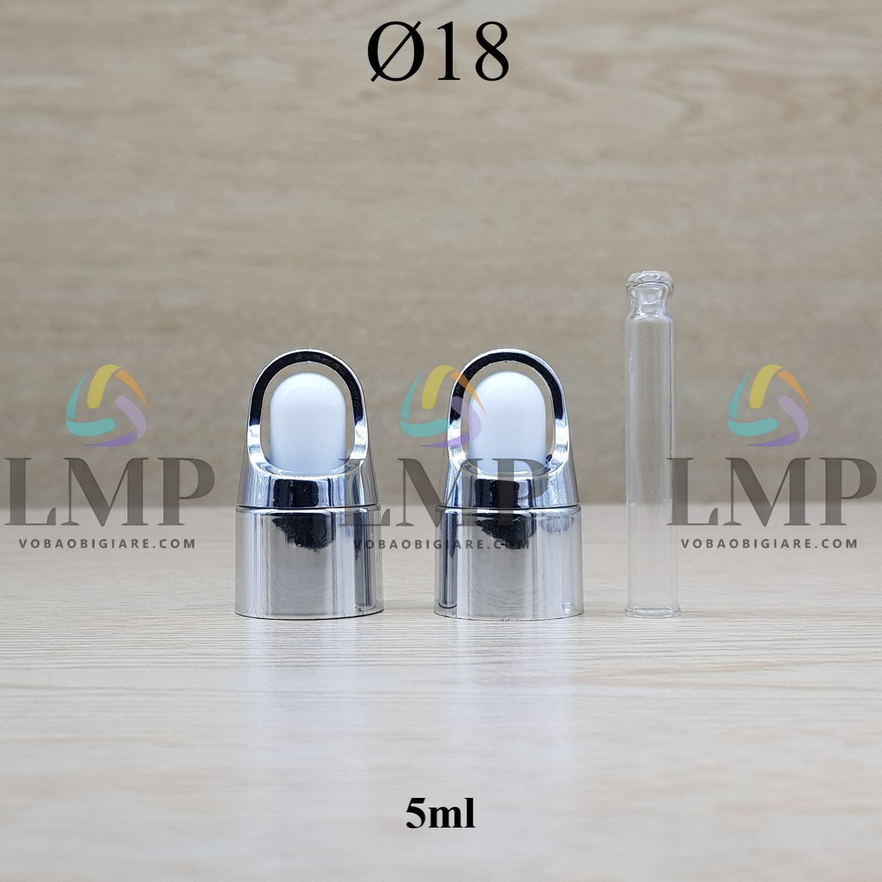 Nắp bóp quai xách Ø18 ( kèm ống thủy tinh )
