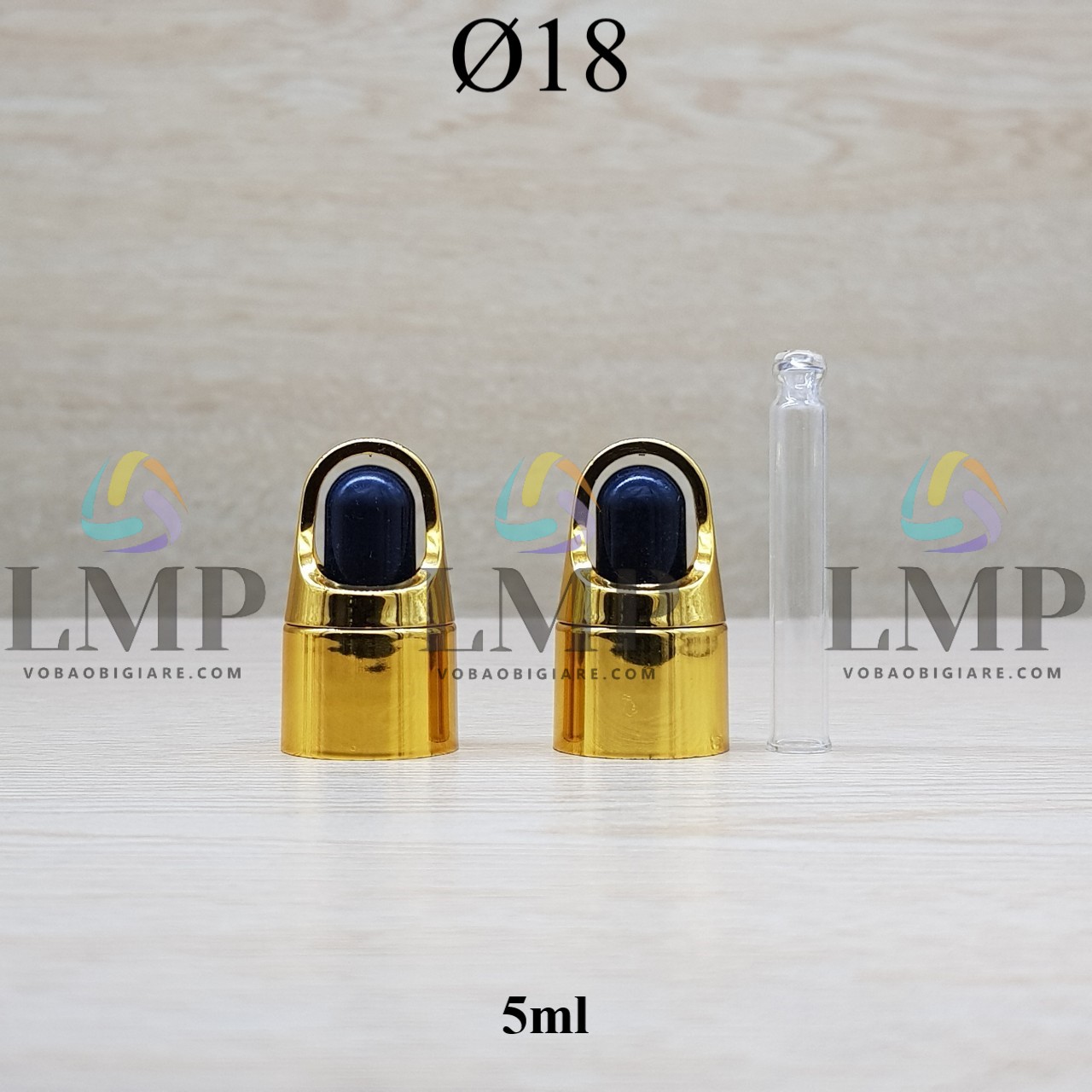 Nắp bóp quai xách Ø18 ( kèm ống thủy tinh )