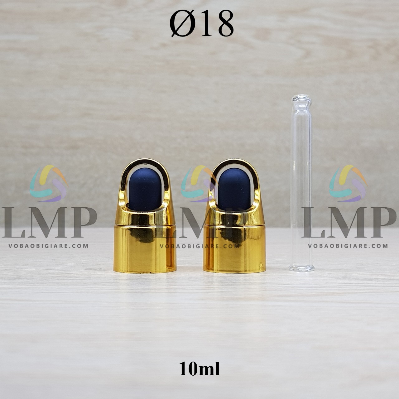 Nắp bóp quai xách Ø18 ( kèm ống thủy tinh )