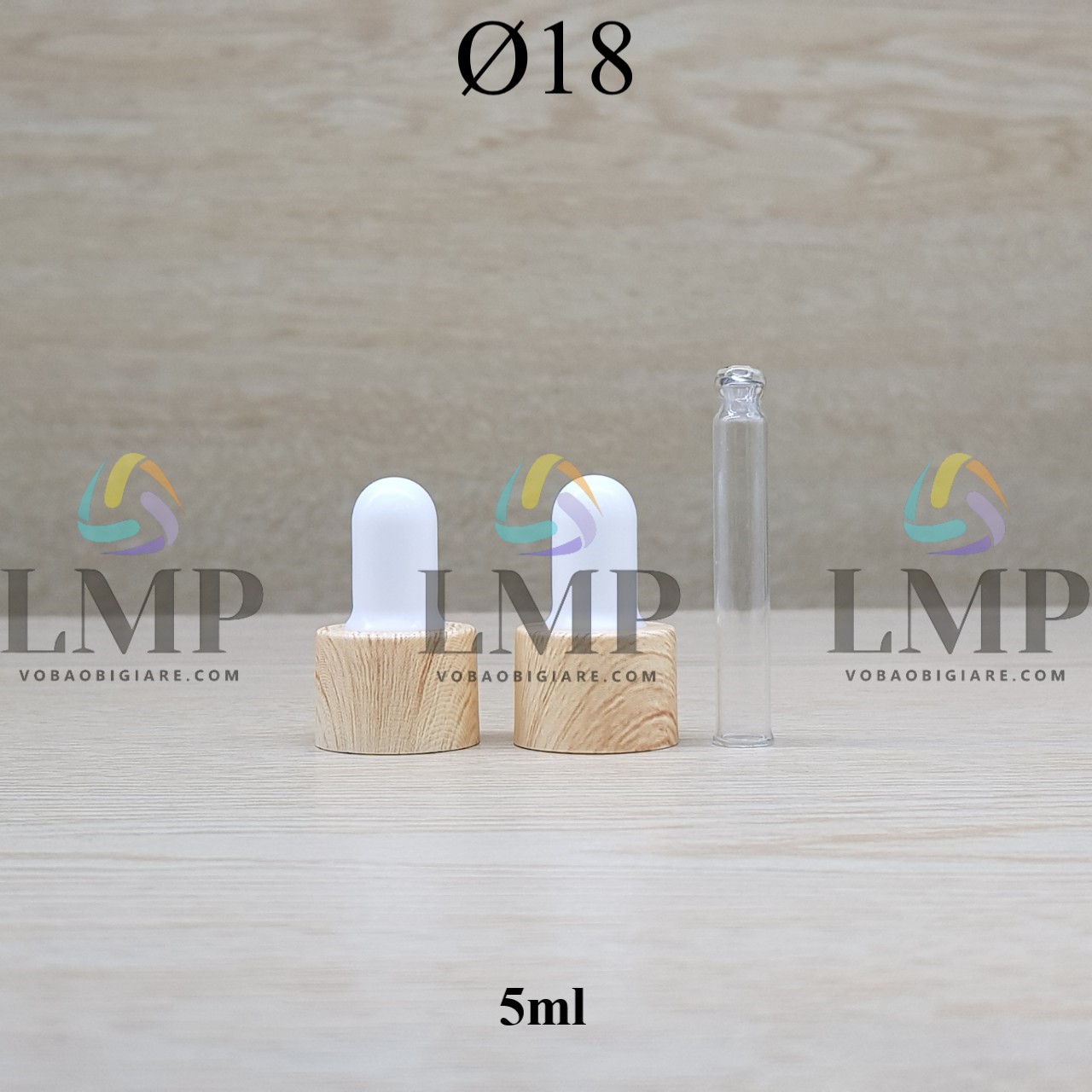 Nắp bóp khoen vân gỗ Ø18
