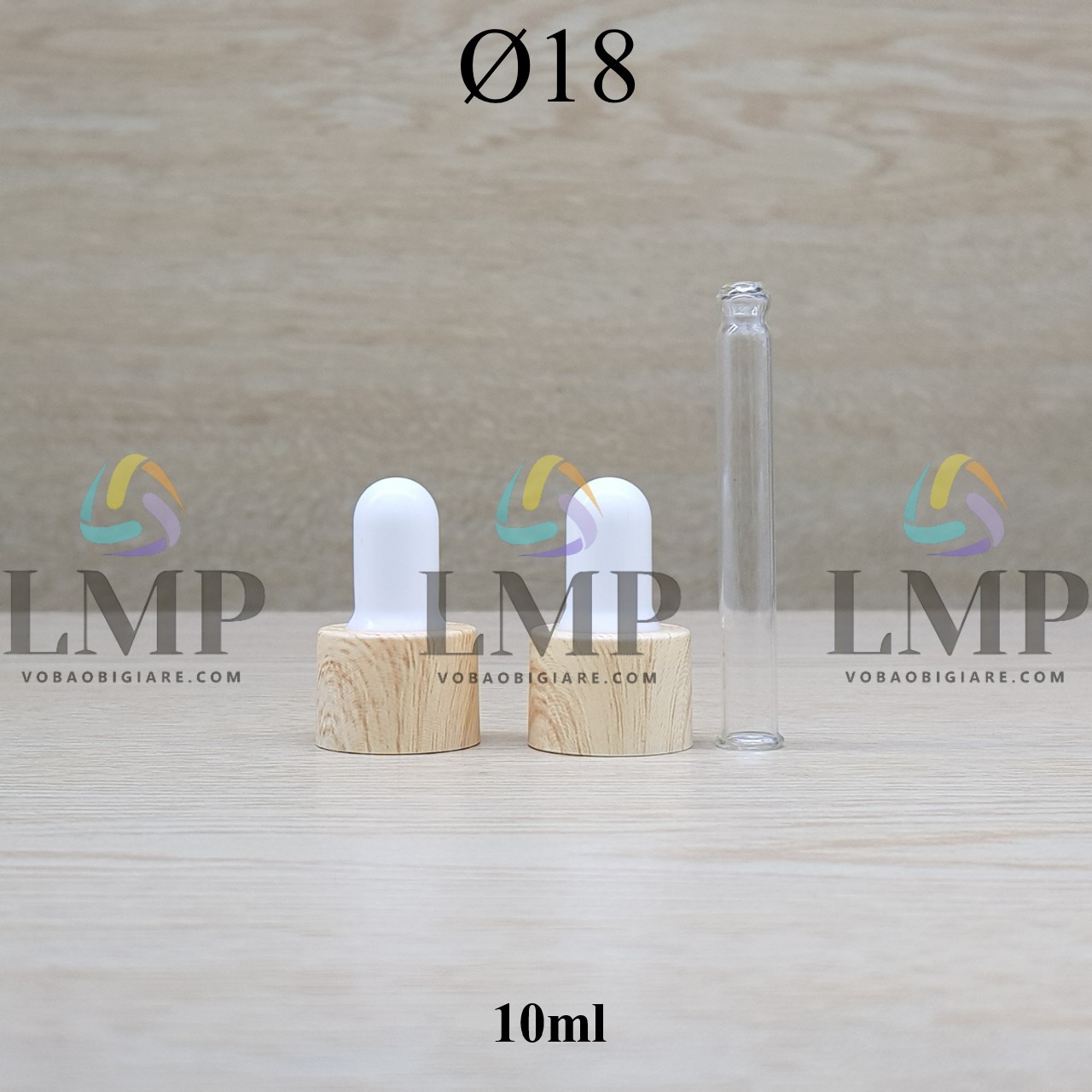Nắp bóp khoen vân gỗ Ø18