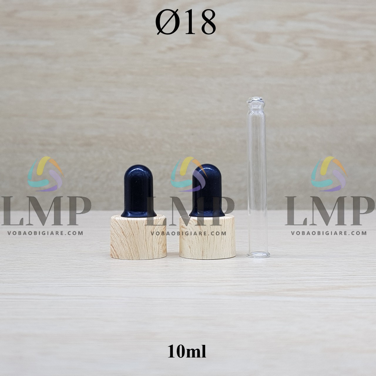 Nắp bóp khoen vân gỗ Ø18