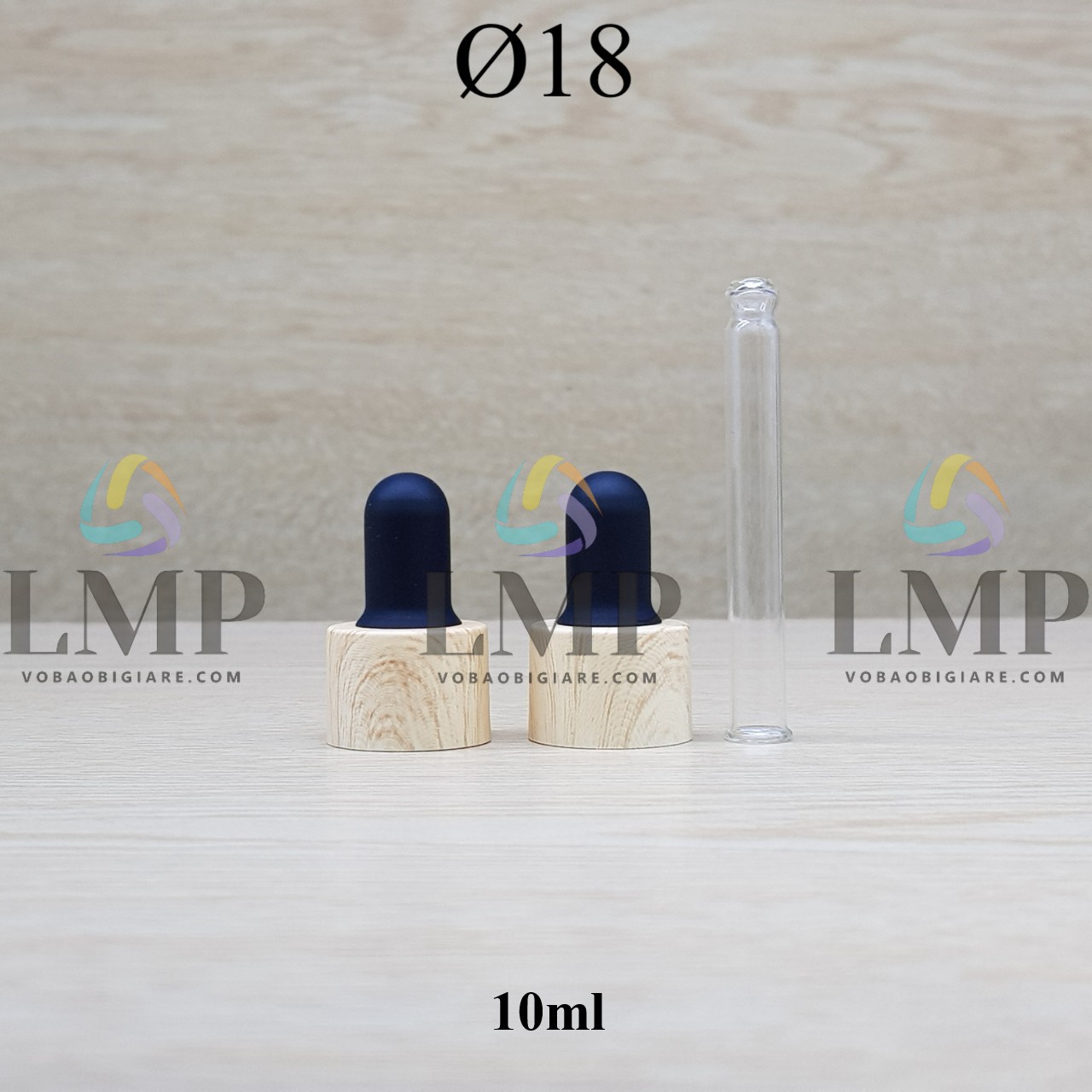 Nắp bóp khoen vân gỗ Ø18