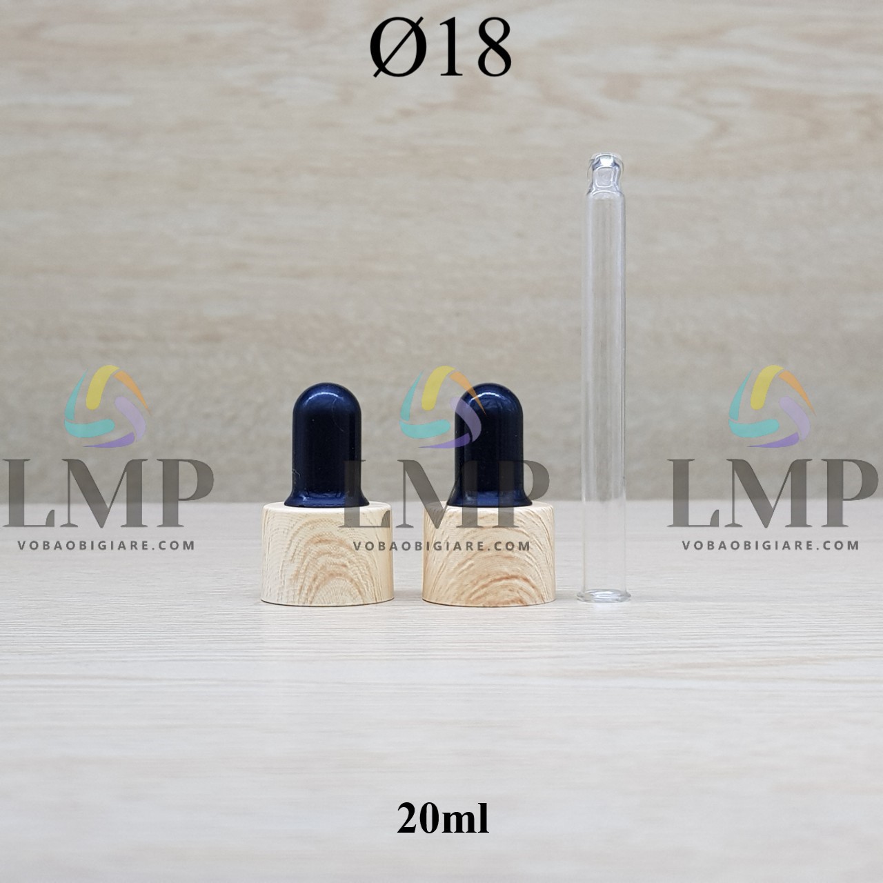 Nắp bóp khoen vân gỗ Ø18