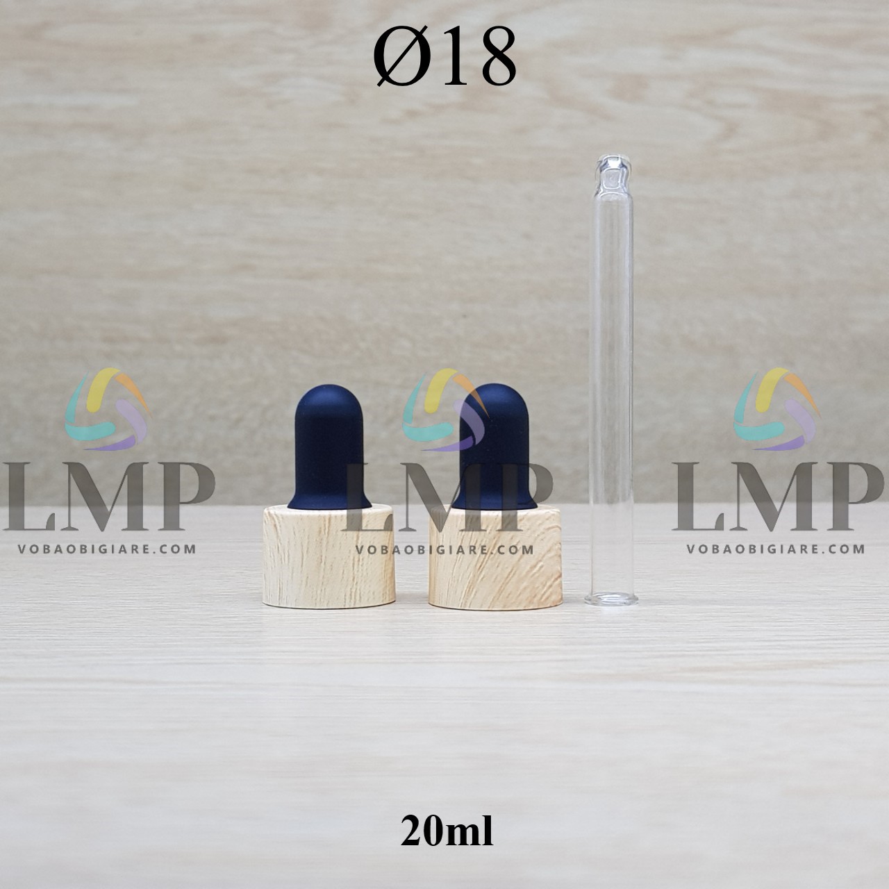 Nắp bóp khoen vân gỗ Ø18