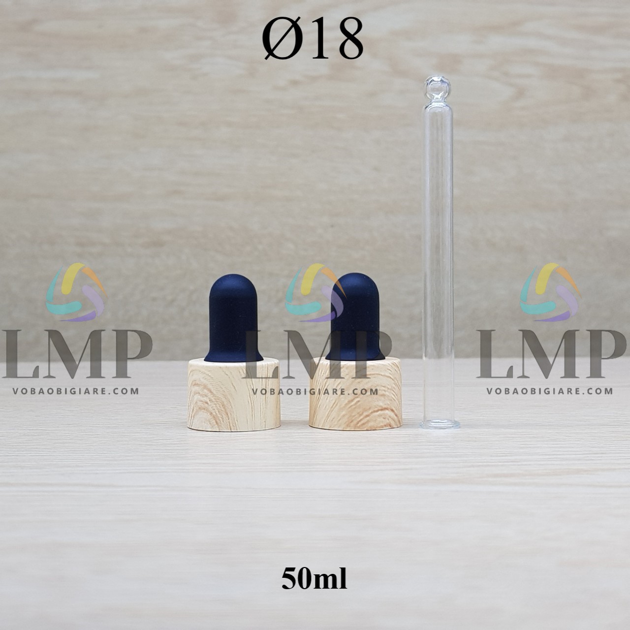 Nắp bóp khoen vân gỗ Ø18