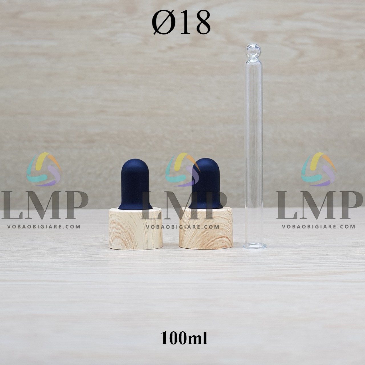 Nắp bóp khoen vân gỗ Ø18