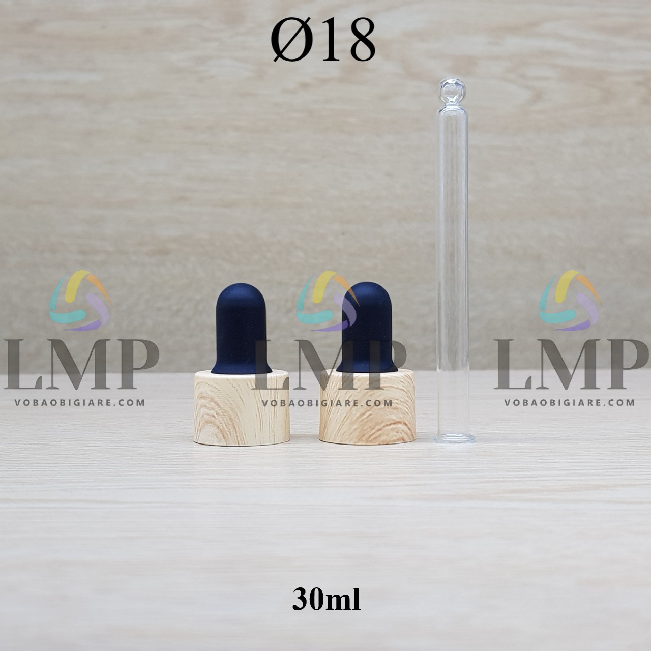 Nắp bóp khoen vân gỗ Ø18