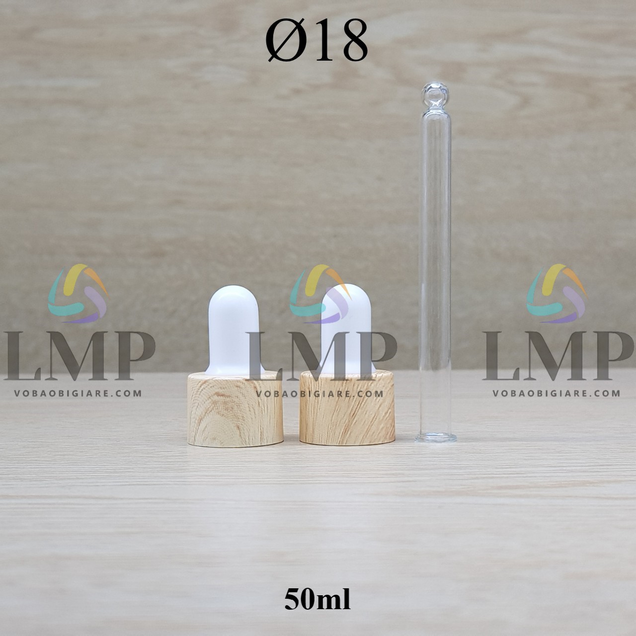 Nắp bóp khoen vân gỗ Ø18