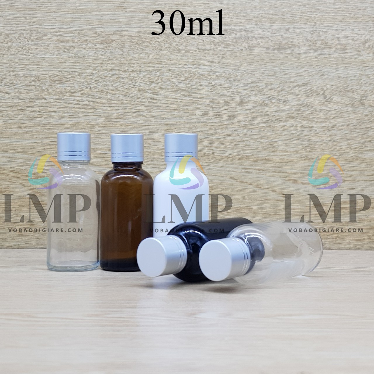 Chai tinh dầu nắp xi 2 viền 30ml