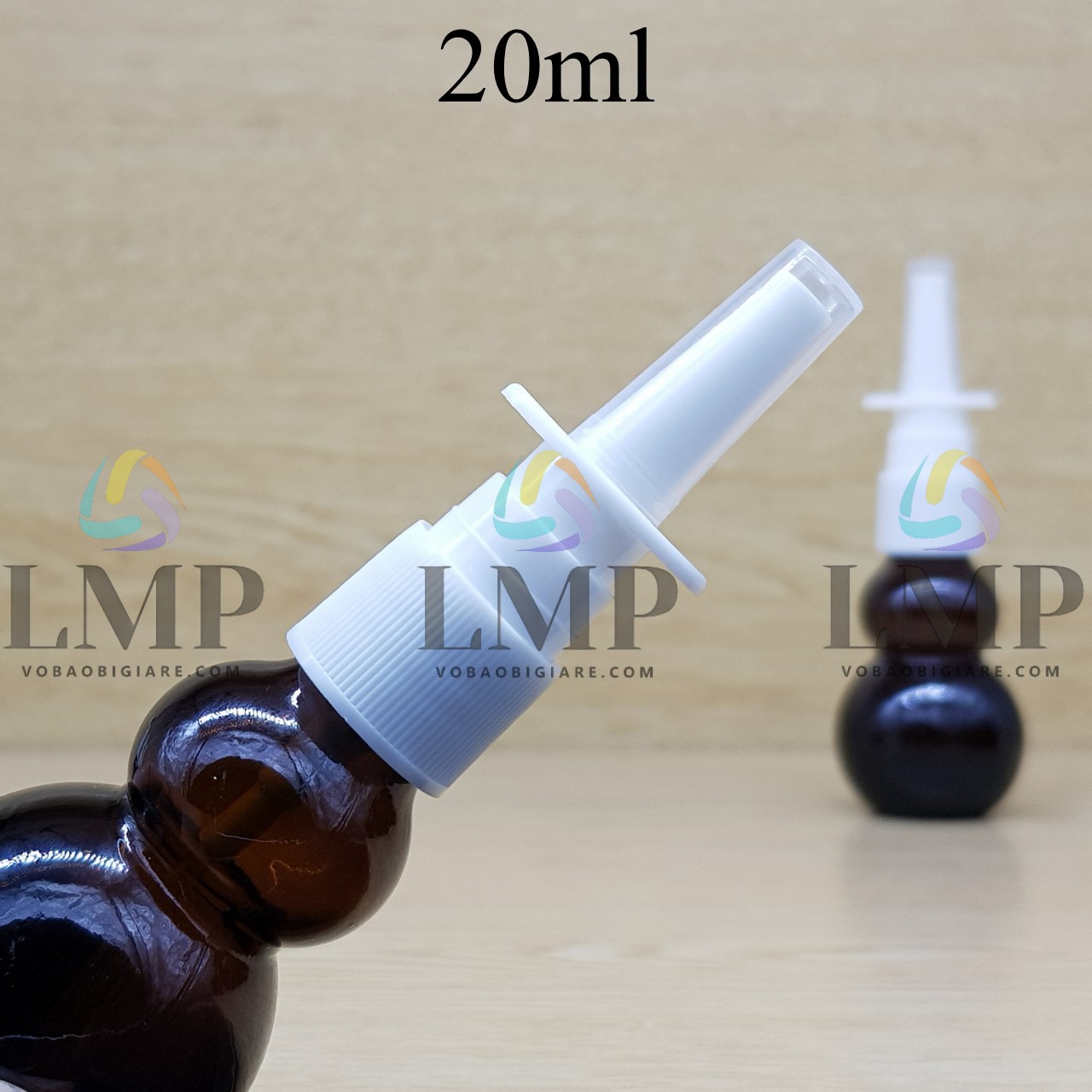 Chai hồ lô xịt mũi vuông thẳng 20ml