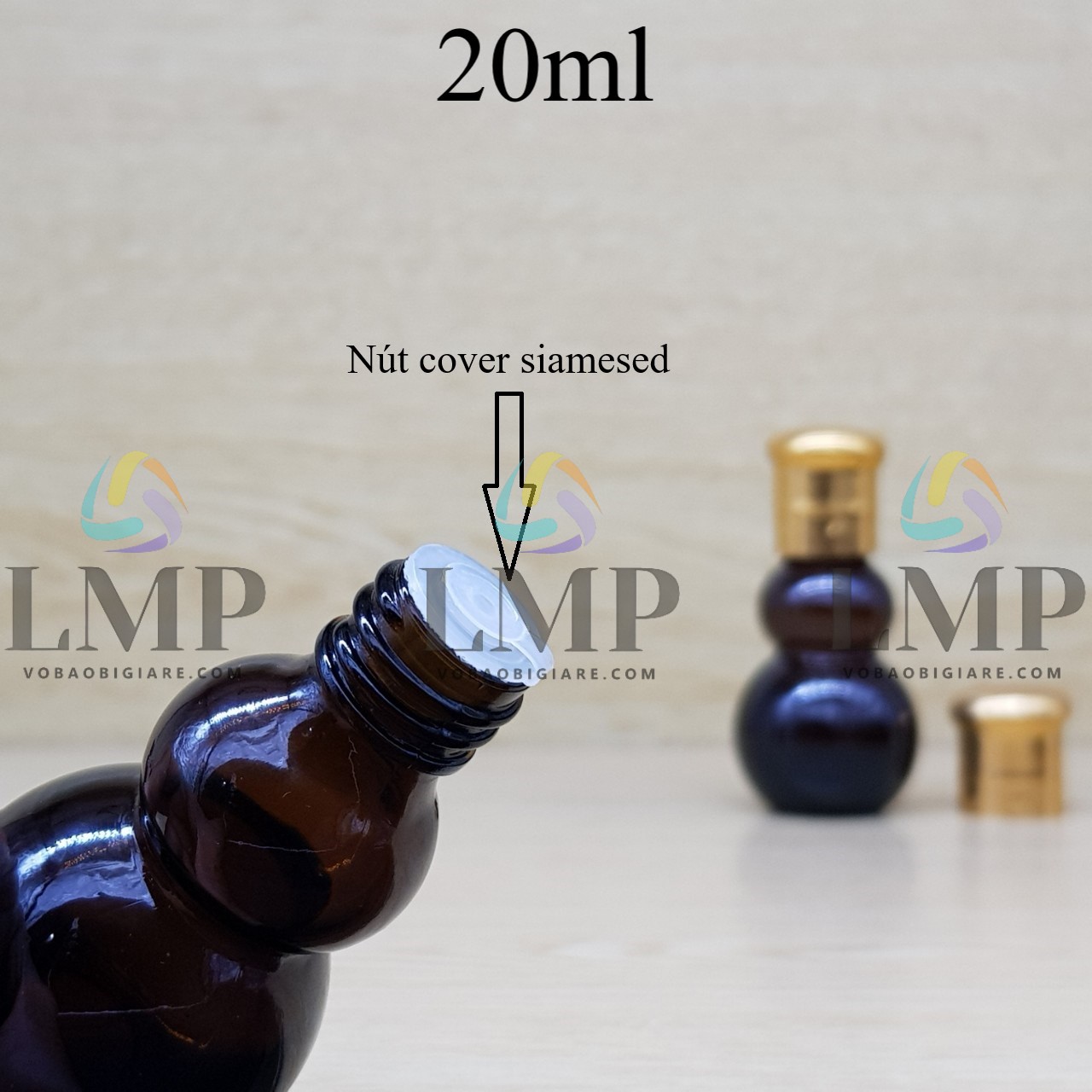 Chai hồ lô nắp mario 20ml