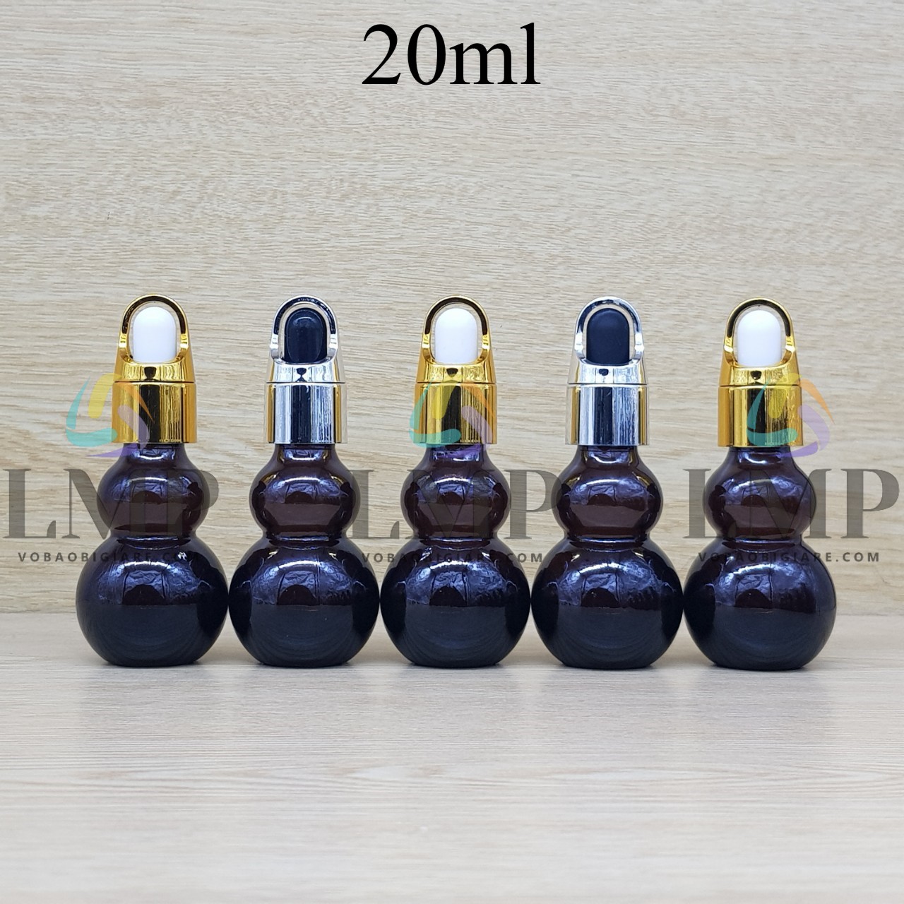 Chai hồ lô nắp bóp quai xách 20ml