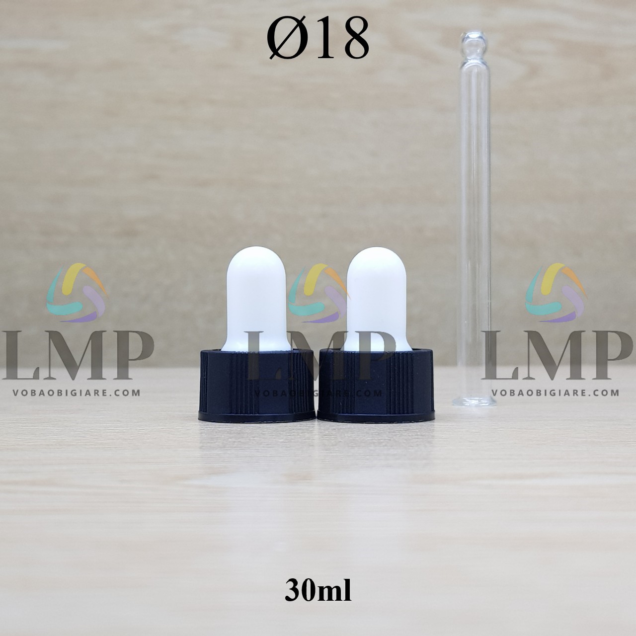 Nắp bóp khoen nhựa sọc Ø18